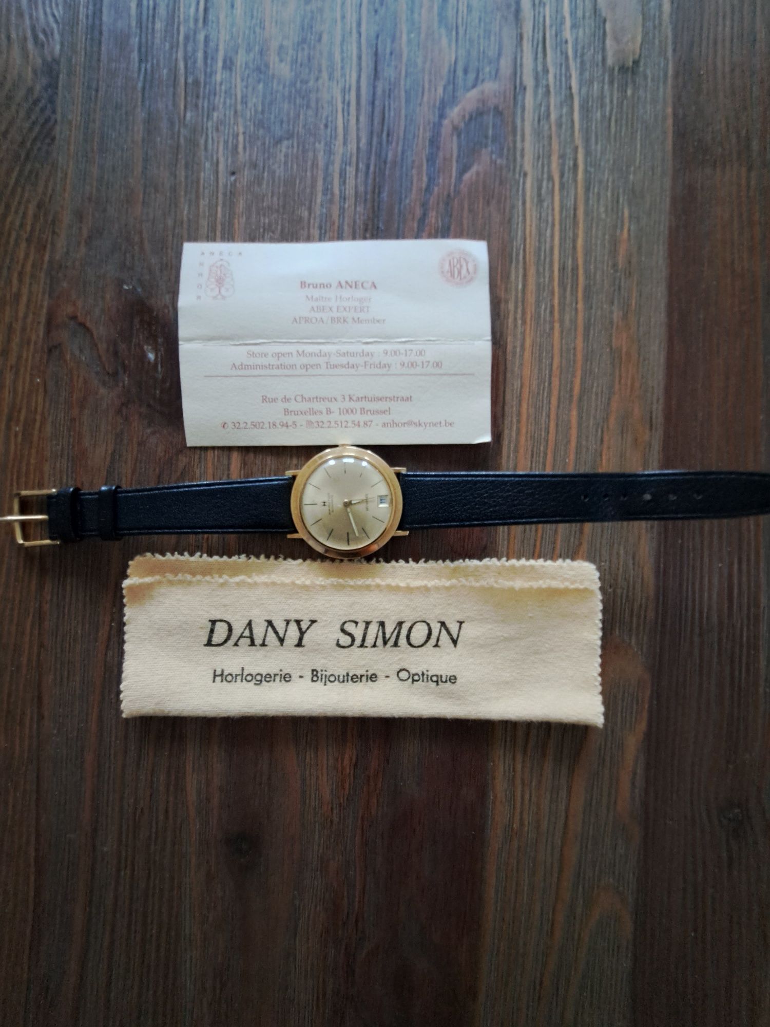 Złoty zegarek Vintage HAMILTON American Classic