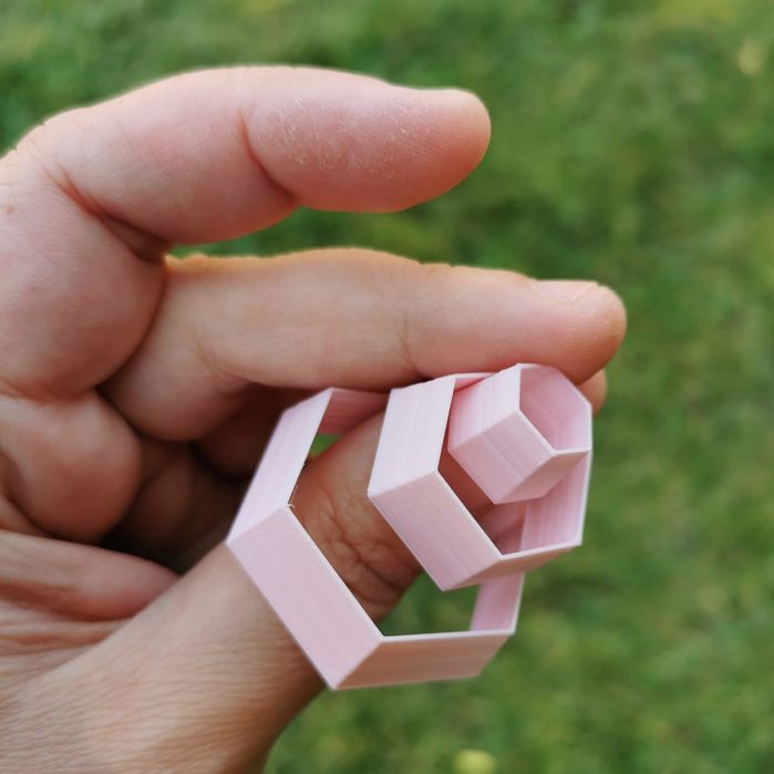 Wykrawacz do mas plastycznych, modeliny - heksagon - zestaw 1 - 6 cm