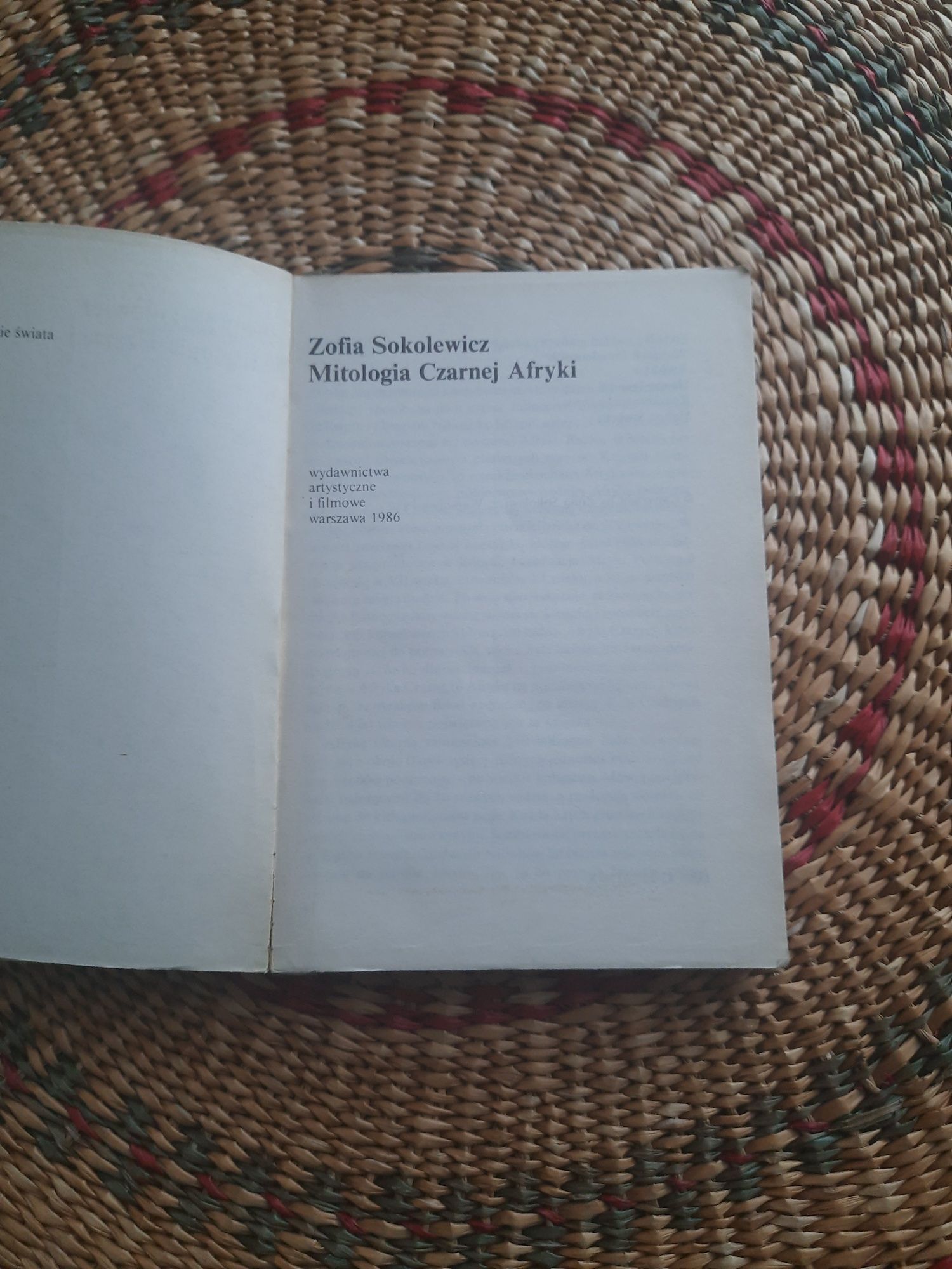 Książka Zofia Sokolowicz - Mitologia Czarnej Afryki