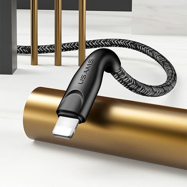 USAMS Kabel pleciony U41 lightning 3m2A czerwony/red SJ397USB02