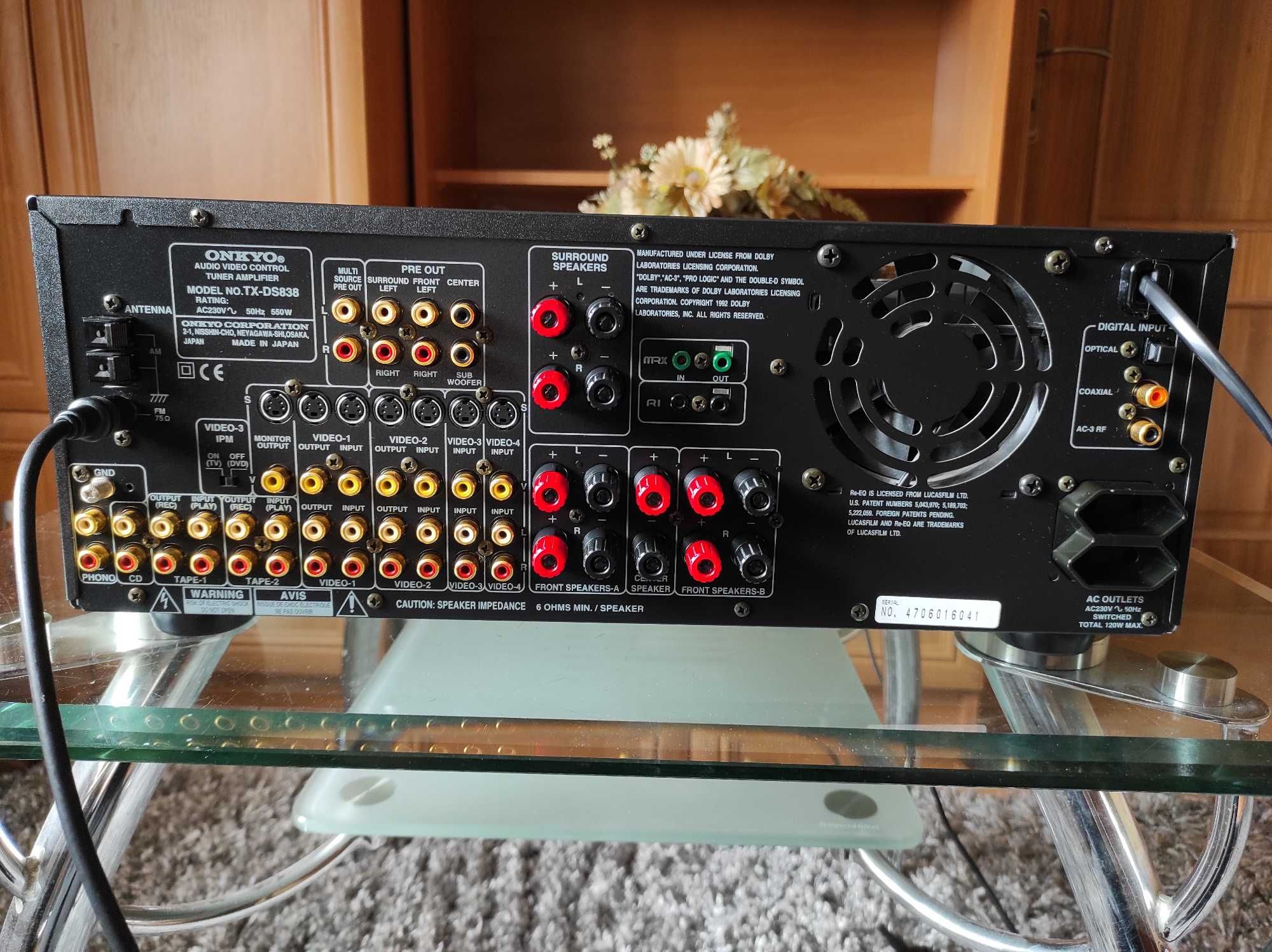 Amplituner ONKYO Integra TX-DS838 + pilot