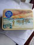 RARA Lata de bolachas/biscoitos, vintage, alusão "DIA D"