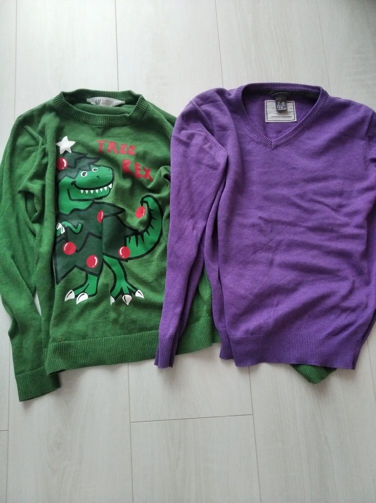 Dwa swetry dla chłopca- Zara i świąteczny hm