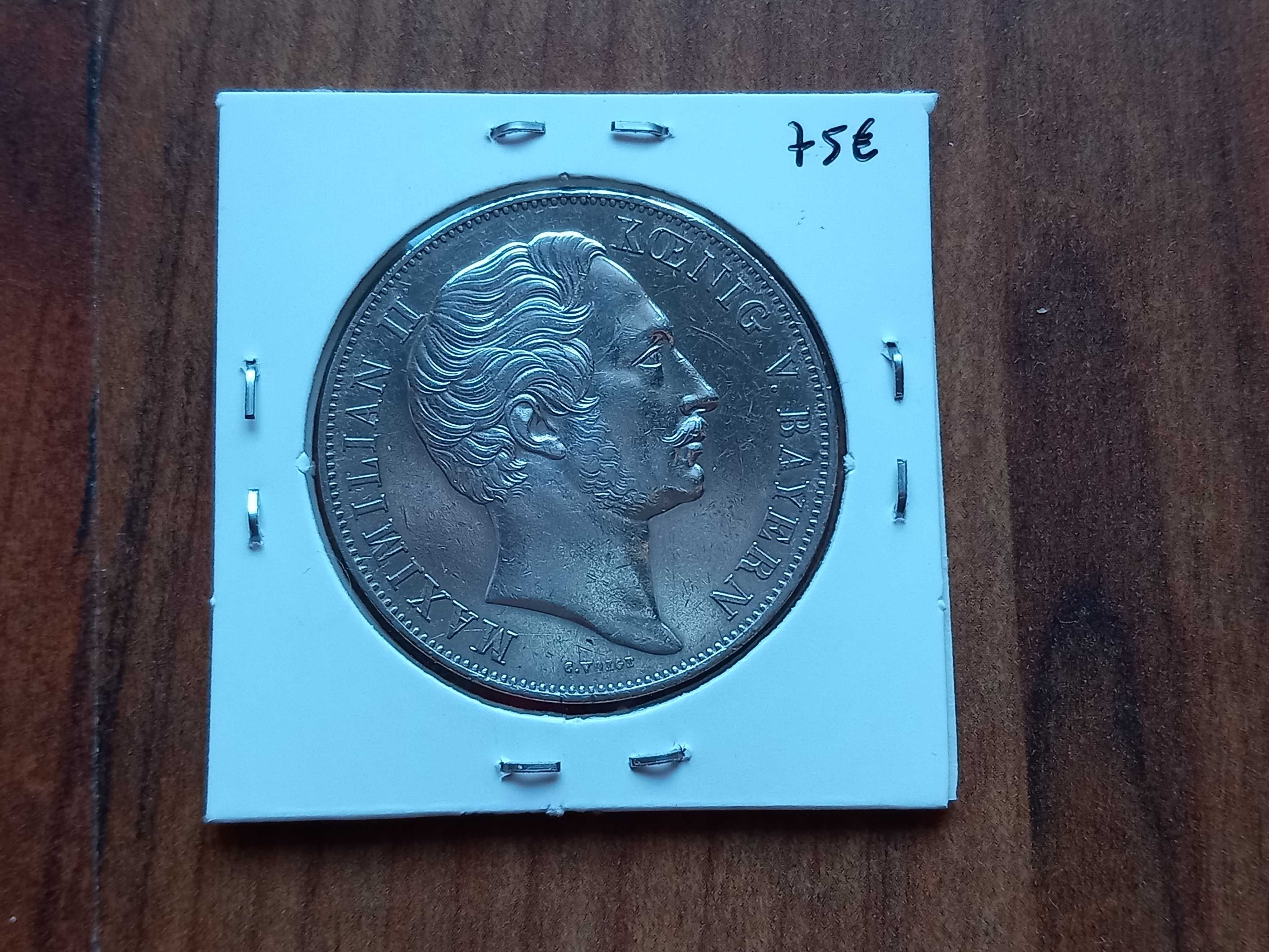 Moeda 2 Gulden 1855 Alemanha