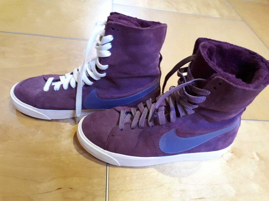 buty NIKE damskie z kożuszkiem rozmiar 38 Skórzane
