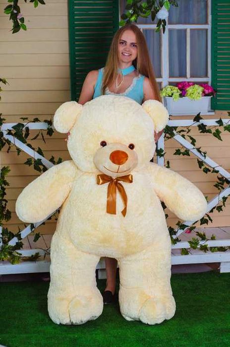 Плюшевий ведмедик Teddy Boom Веня,170 см,сірий