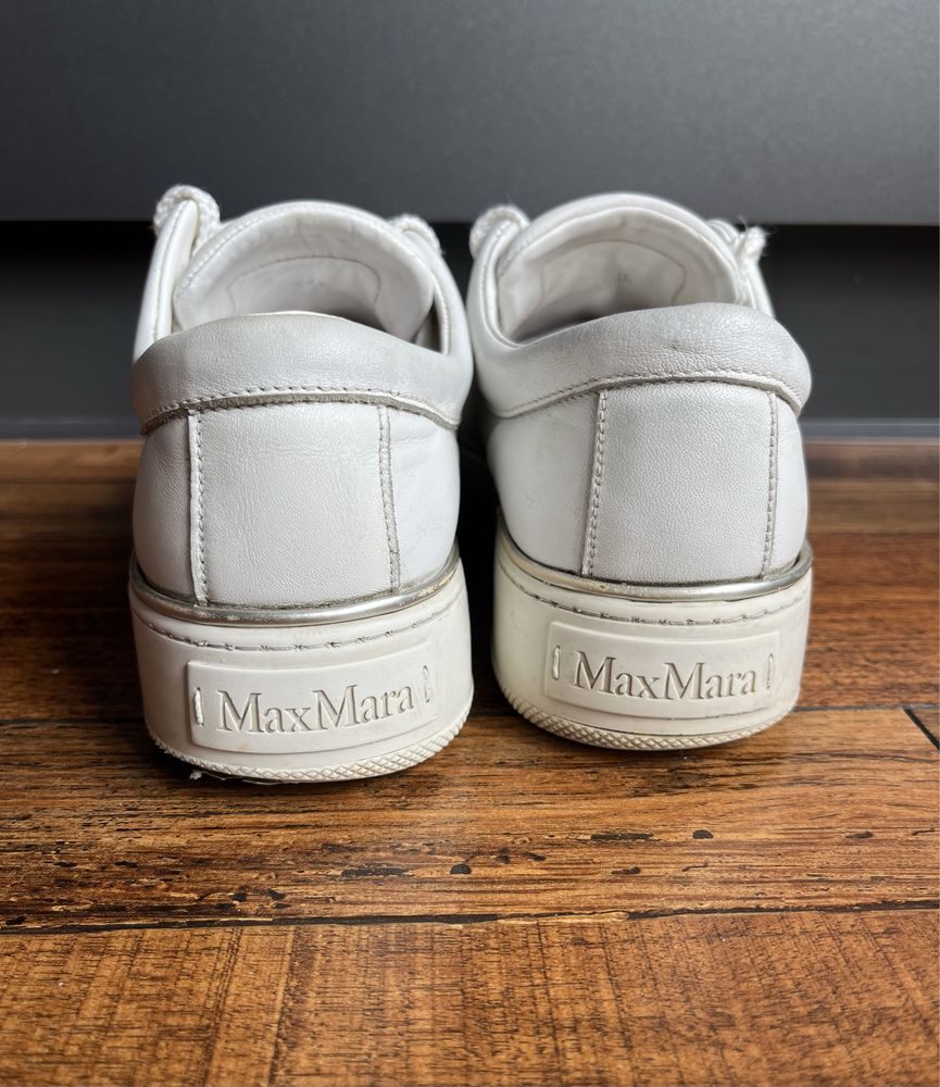 Max Mara белые женские кроссовки 36,5