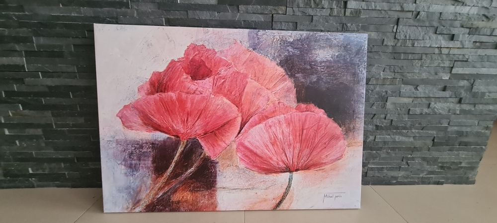 Duże obrazy, motyw kwiatów