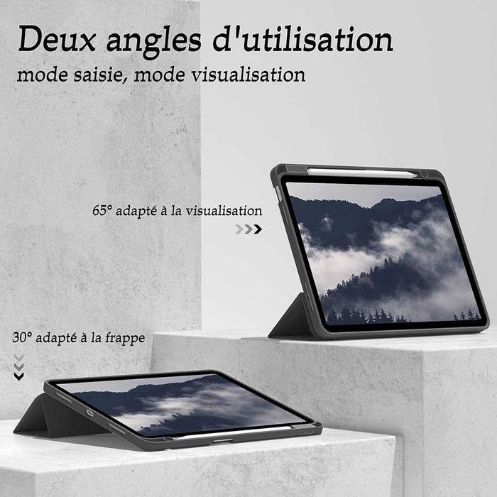 ZOYU Etui iPad Air 5 / iPad Air 4 10,9  stojak Pencil smart czarne