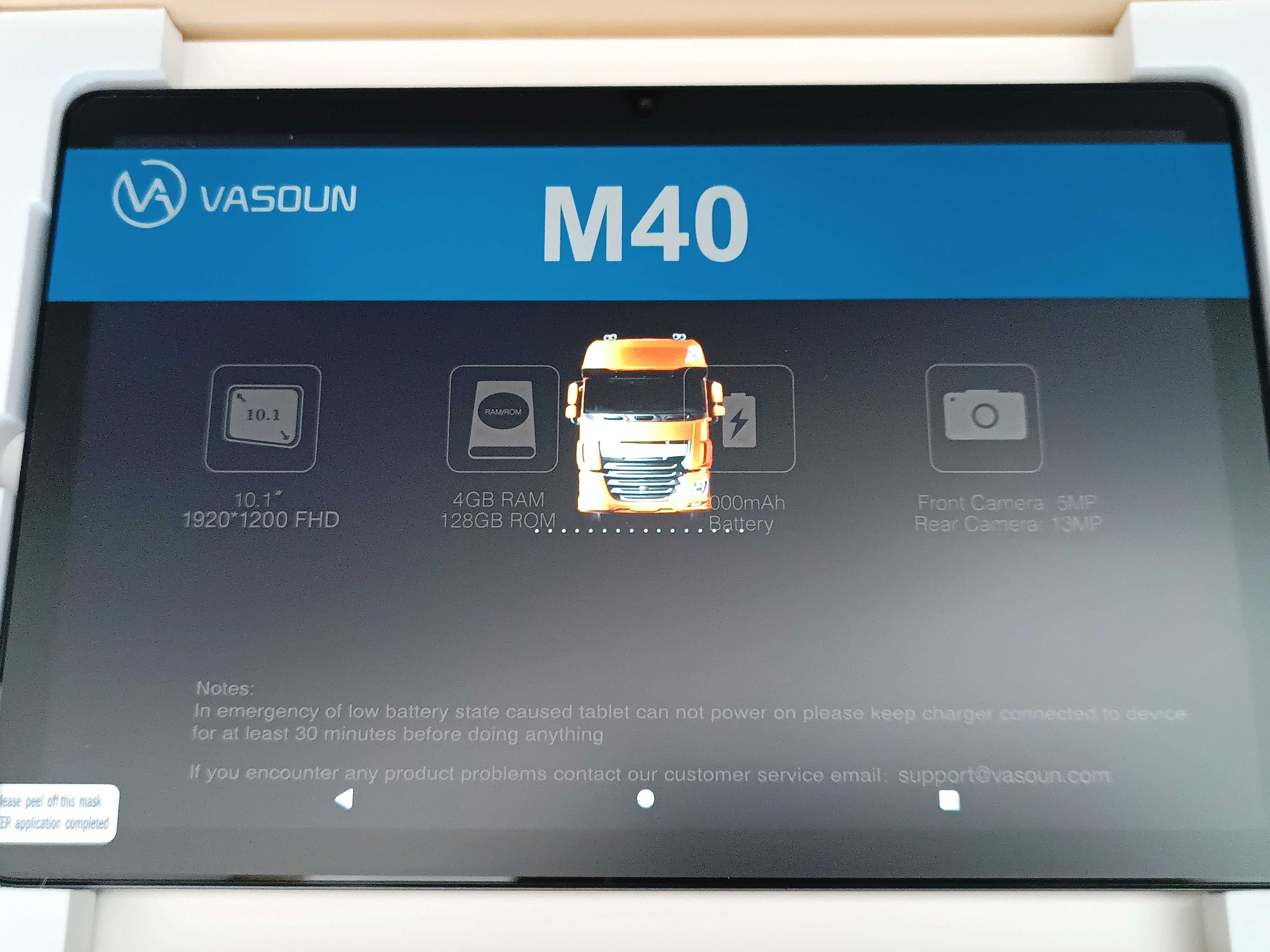 Tablet Vasoun L10 4/128GB LTE Full HD + iGO Primo Truck Europa