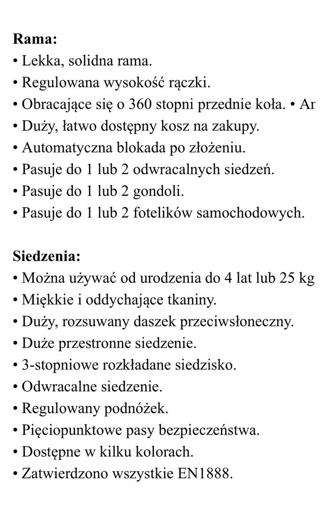 Wózek bliźniaczy 3w1 Qtus Duet Pro alternatywa dla Cybex Gizell S