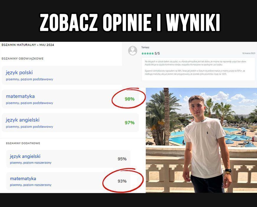 Korepetycje MATEMATYKA | Korepetytor | z Podstawy i Rozszerzenia IB