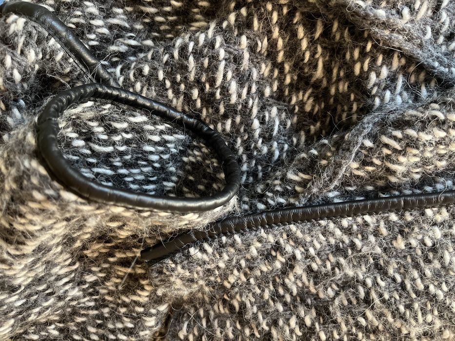 Massimo Dutti plaszcz welna angora kaszmir lato wiosna szary