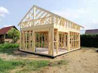 Konstrukcja szkielet domu  35m2 Lublin+ poddasze 35m2 c24
