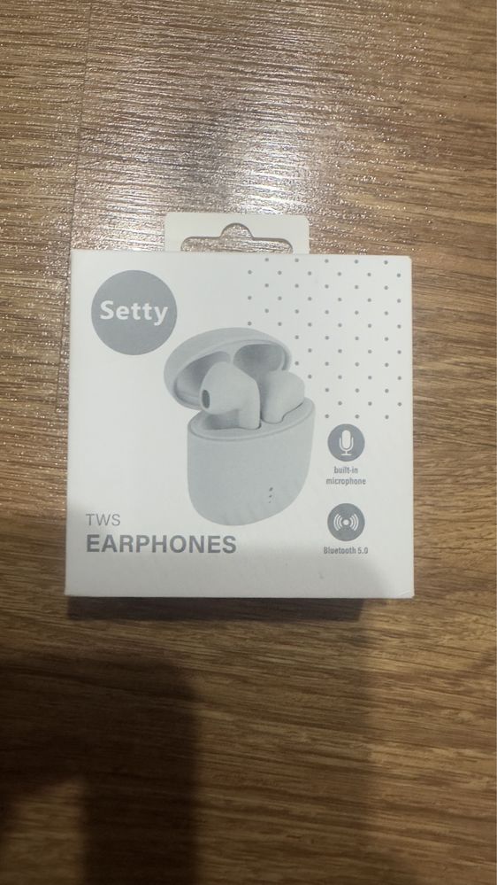 Sluchawki bluetooth tws Setty nowe