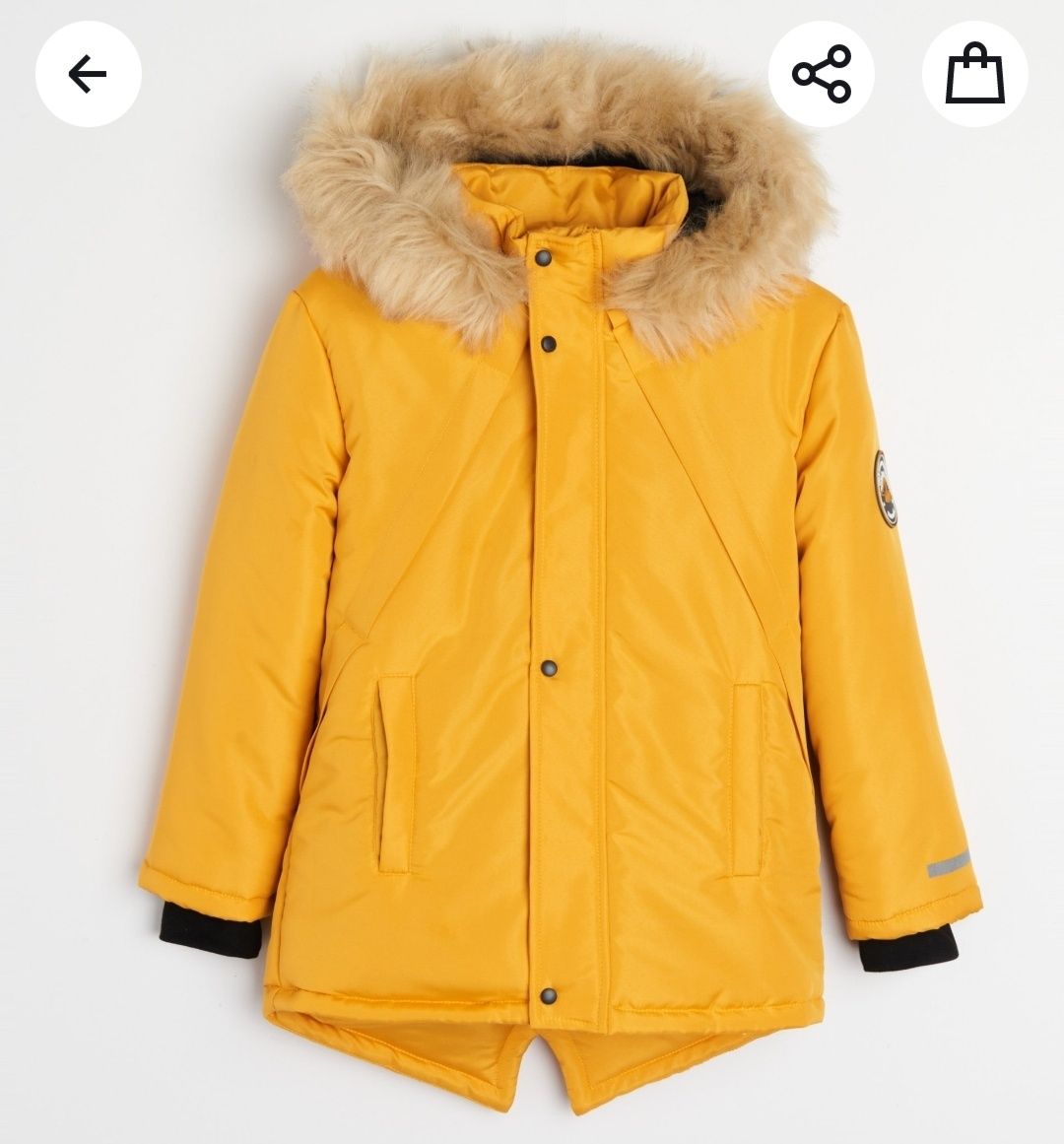 Kurtka zimowa parka chłopięca