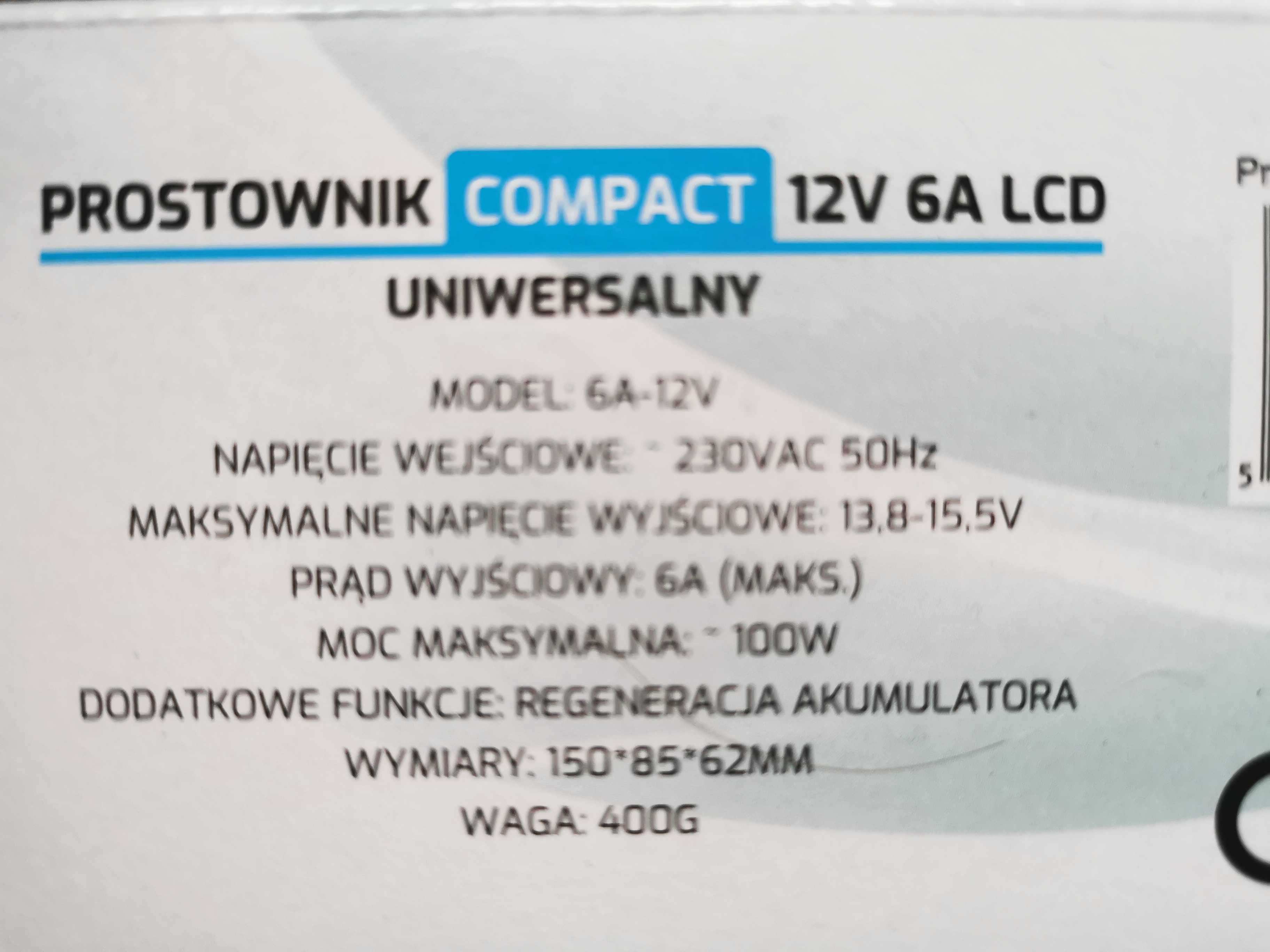 PROSTOWNIK 12V, LCD, Nowy, Automatyczny , Gwarancja. ZAMIENIĘ :