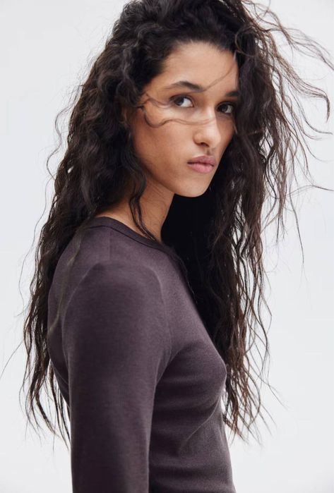 Лонгслів H&M в рубчик в наявності