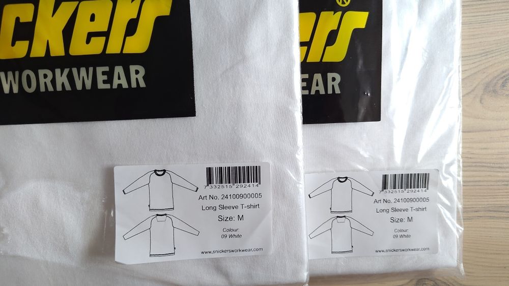 2-Pack 2410 Snickers M Long dwupak koszulek roboczych z długim rękawe