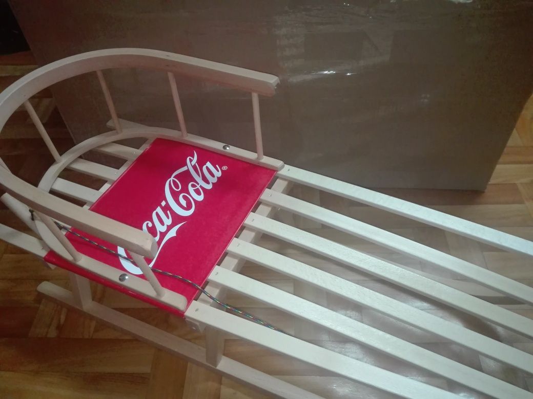 Oryginalne licencjonowane sanki Coca-Cola NOWE