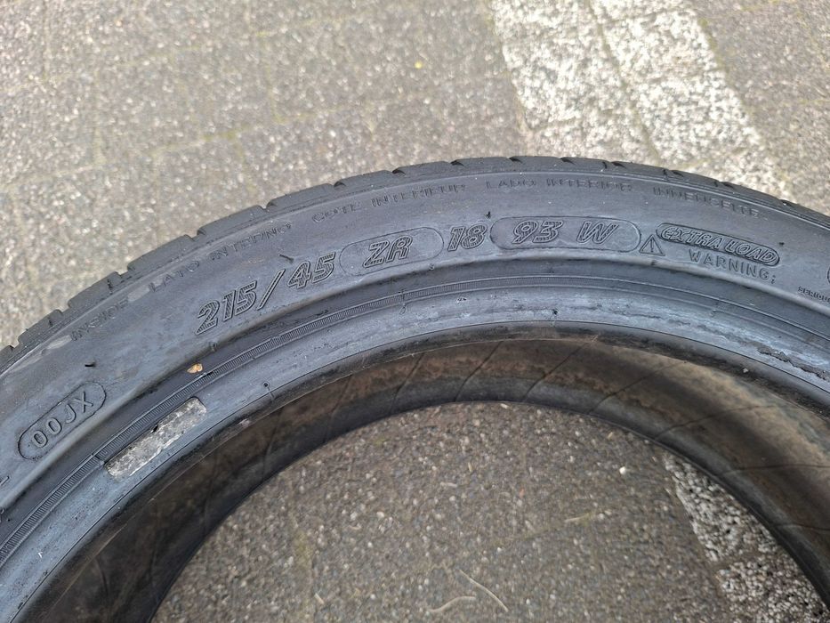 215/45R18 93W Michelin Pilot Sport 3 pojedyncza letnia