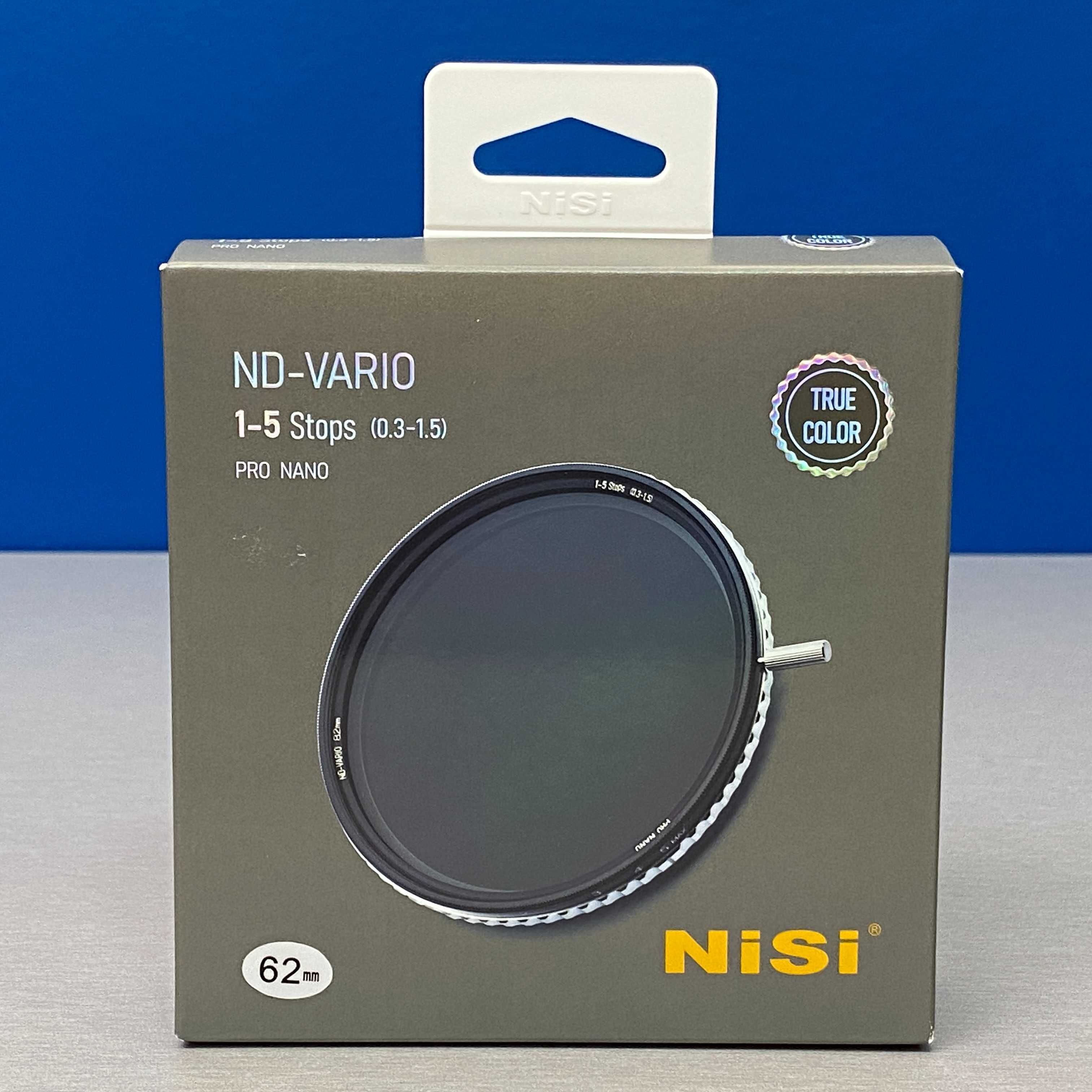 NiSi ND-Vario True Color 1-5 Stops - 62mm (ND Variável) - SELADO