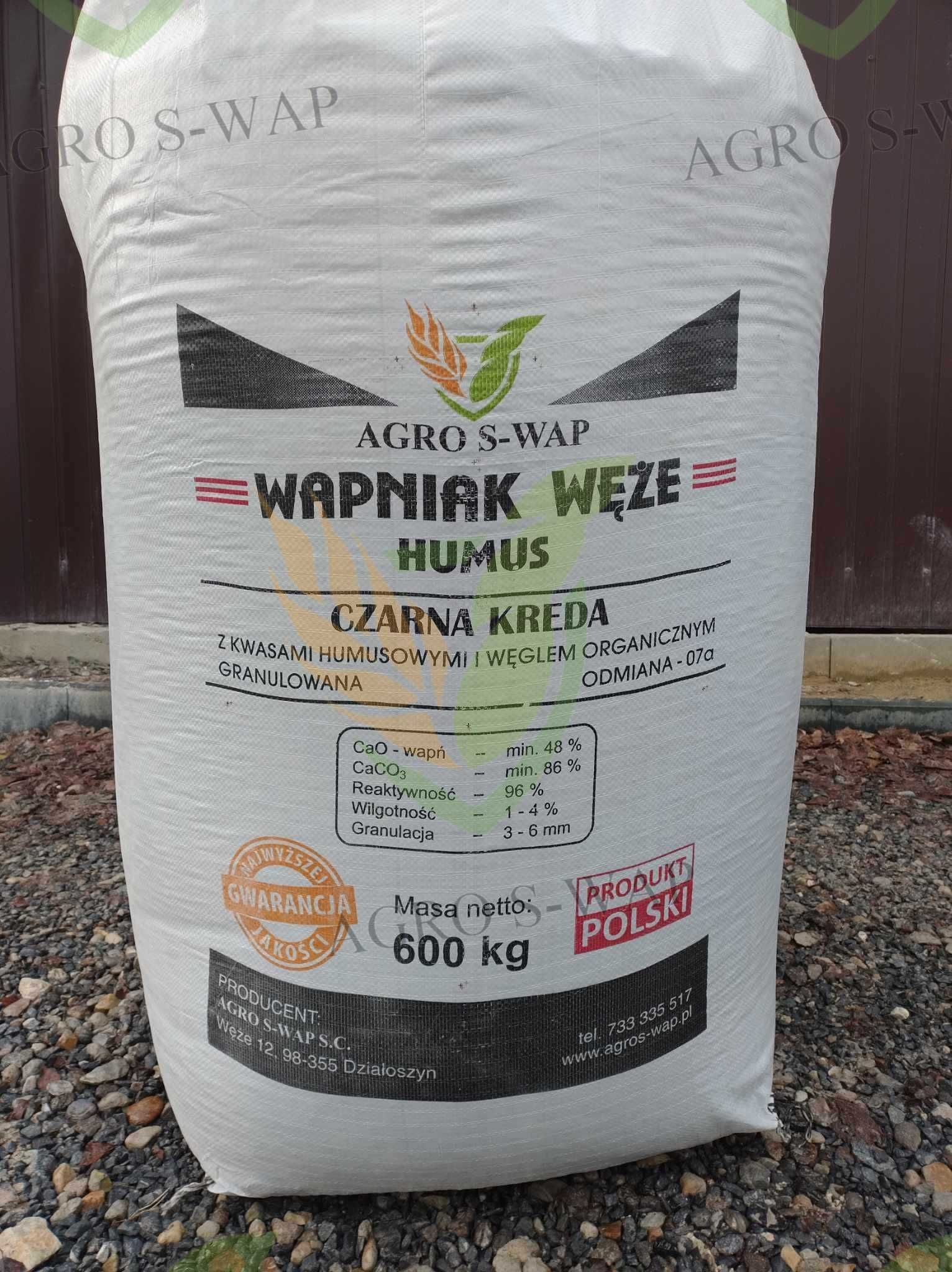 Wapno nawozowe granulowane.