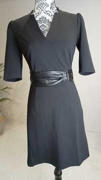 Mała czarna sukienka kopertowa Morgan