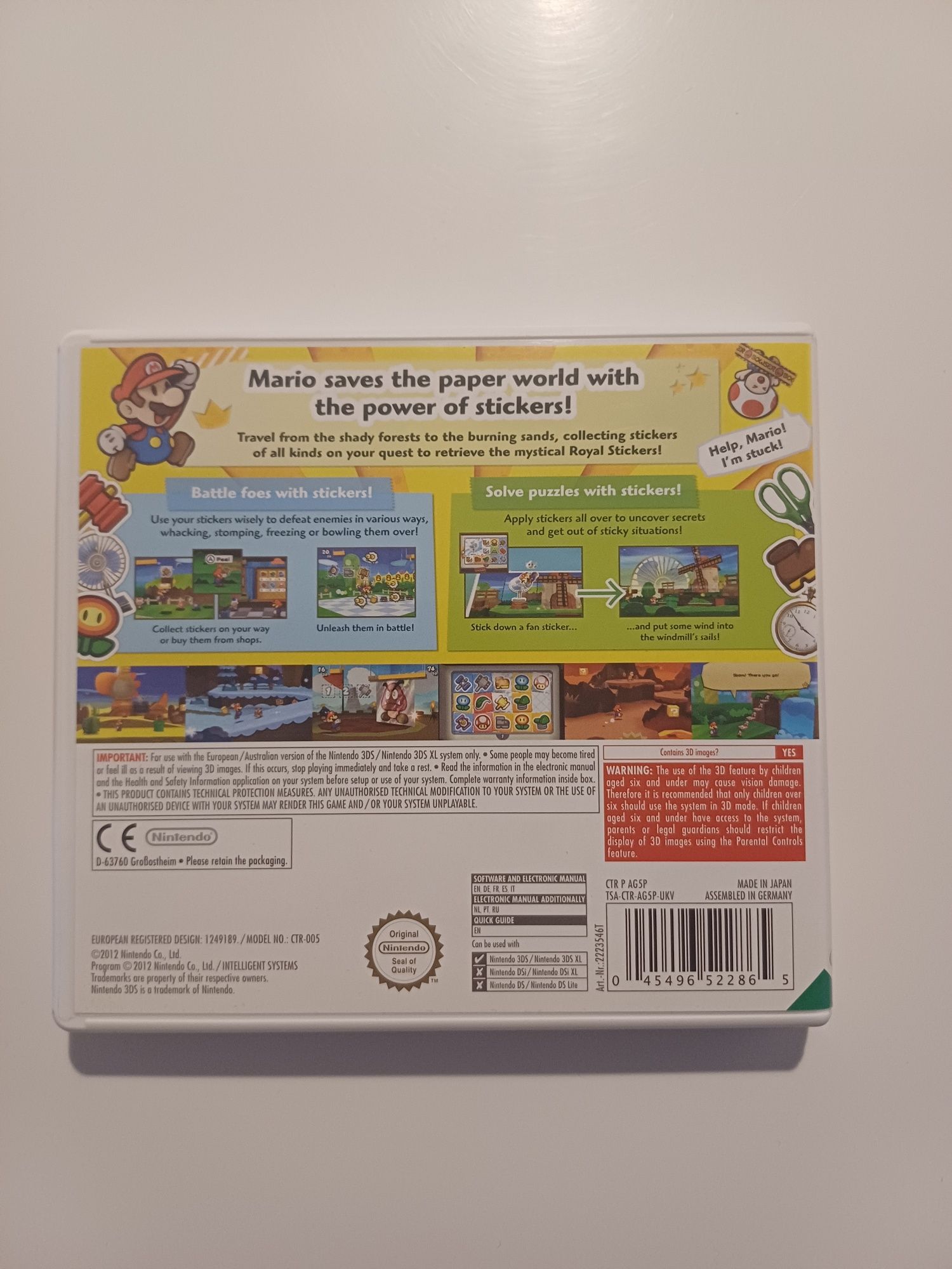 Paper Mario Sticker Star Nintendo 3ds angielska bdb stan