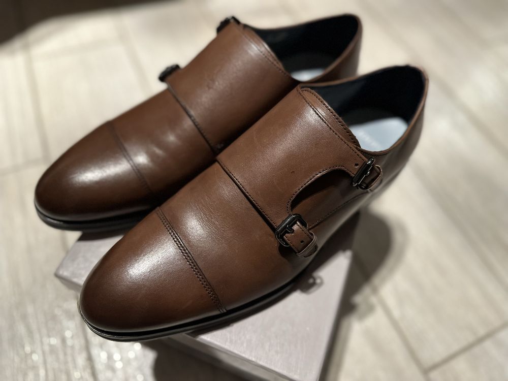 Мужские туфли монки Joop Kleitos коричневые НОВЫЕ