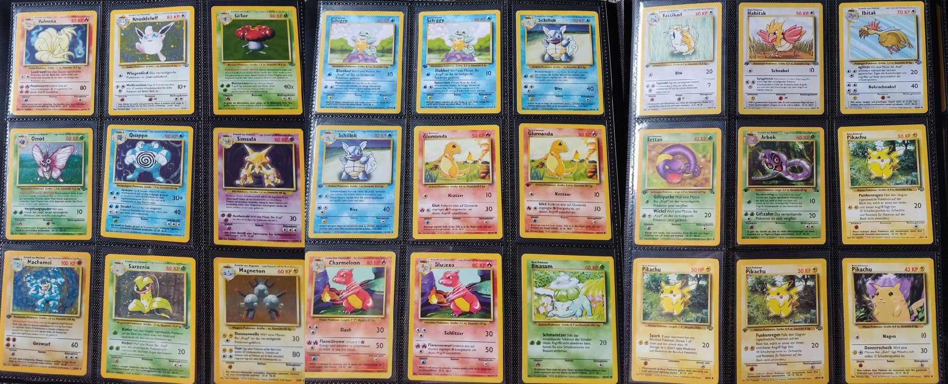Cały zestaw kart pokemon(głównie niemieckie) Deutsche Pokemon-Karten