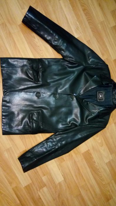 Пиджак кожа плотная