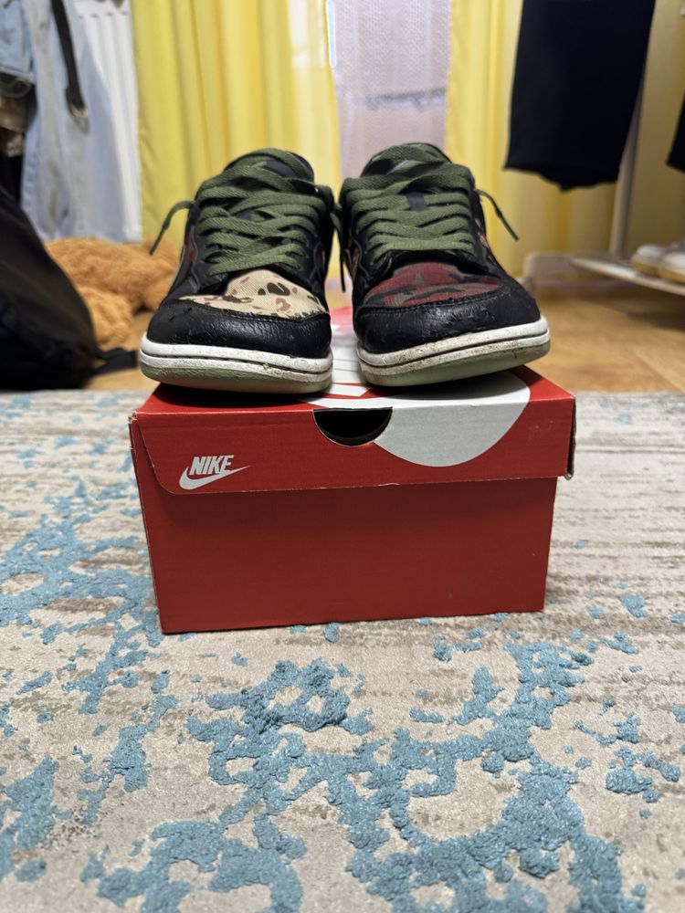 nike dunk black camo