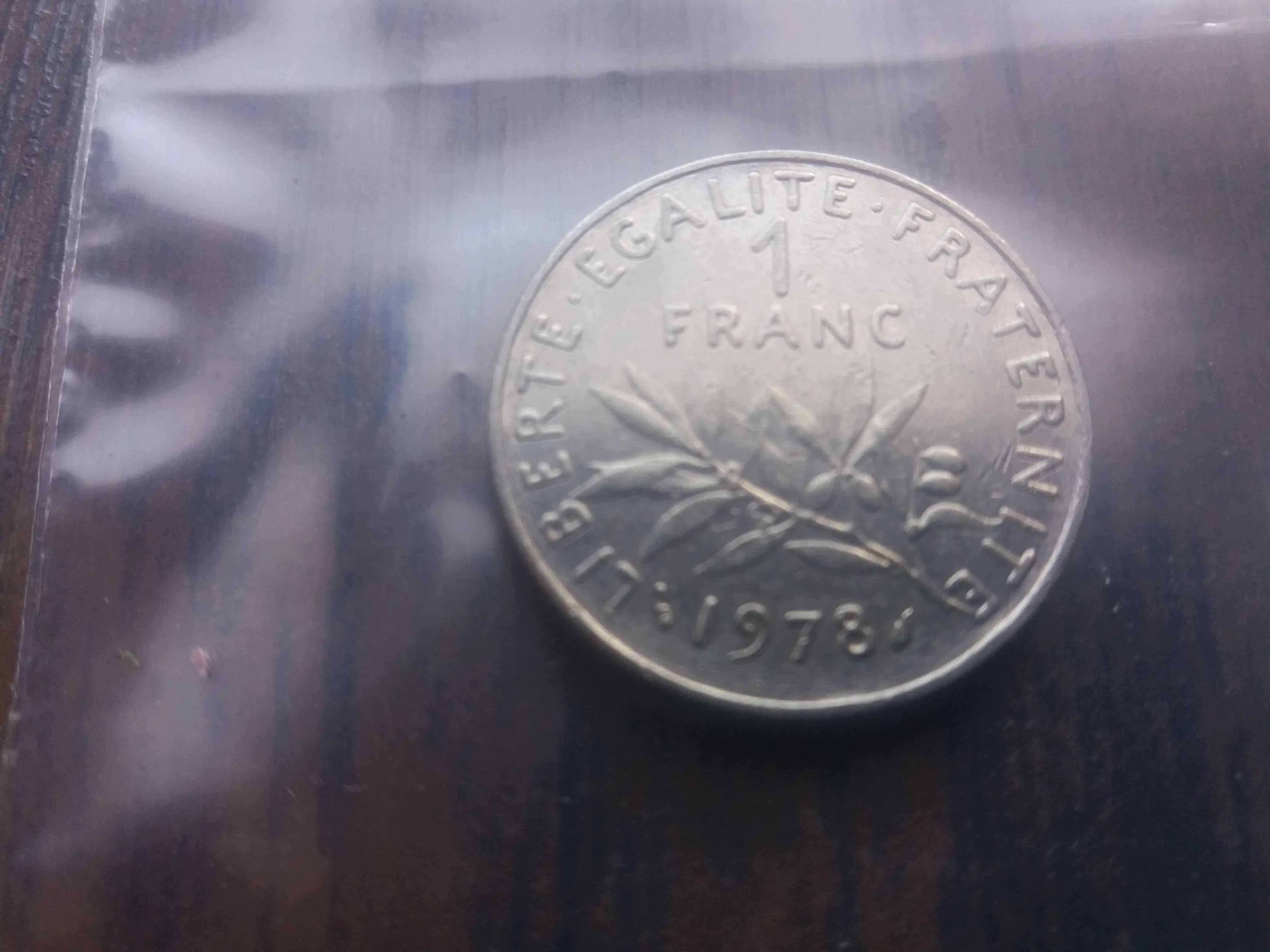 FRANCJA 1 Frank 1978 signatura O.Roty H.Stan