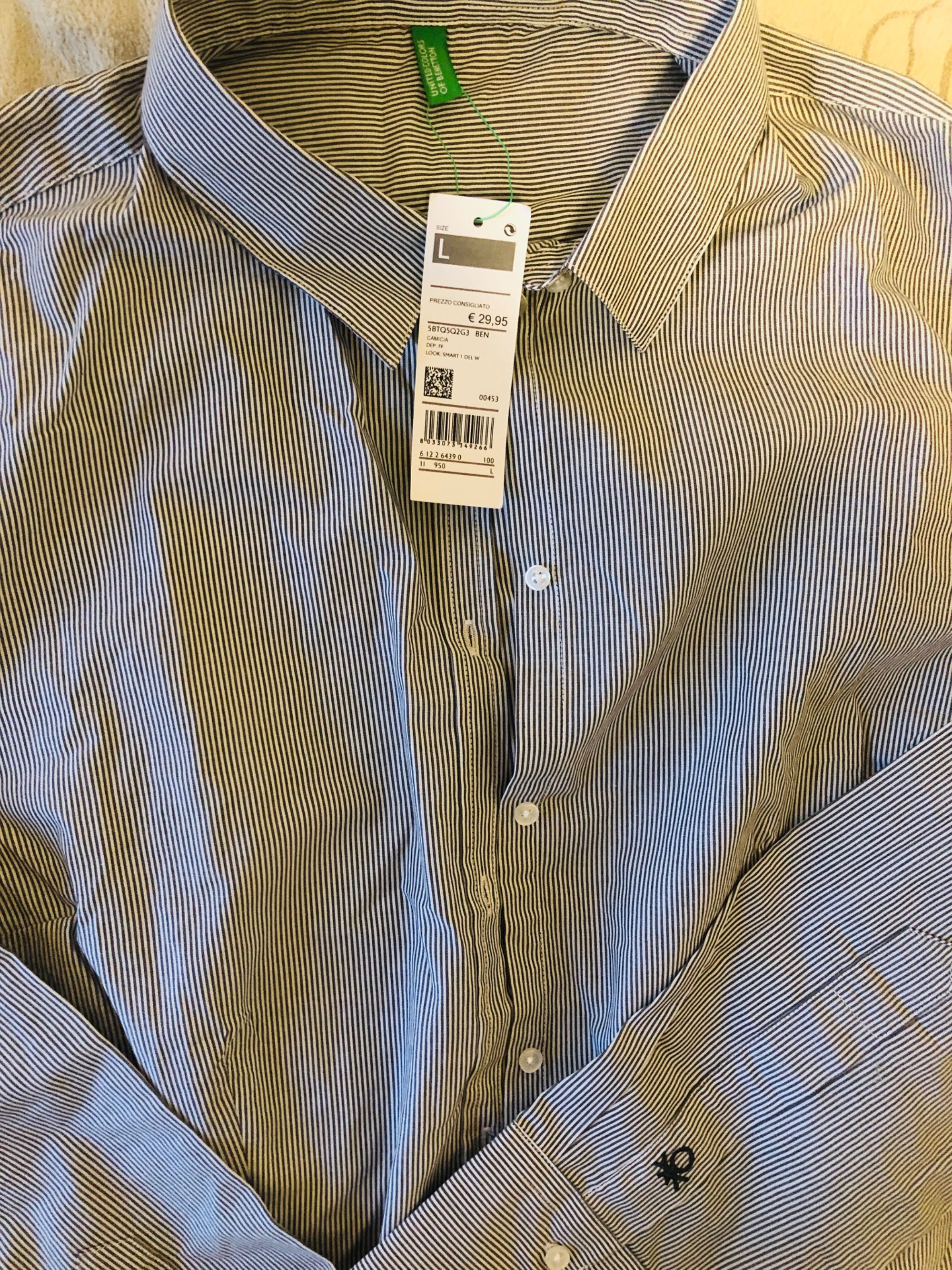 Штаны и рубашка Новые,  Benetton, размер L , 48 .