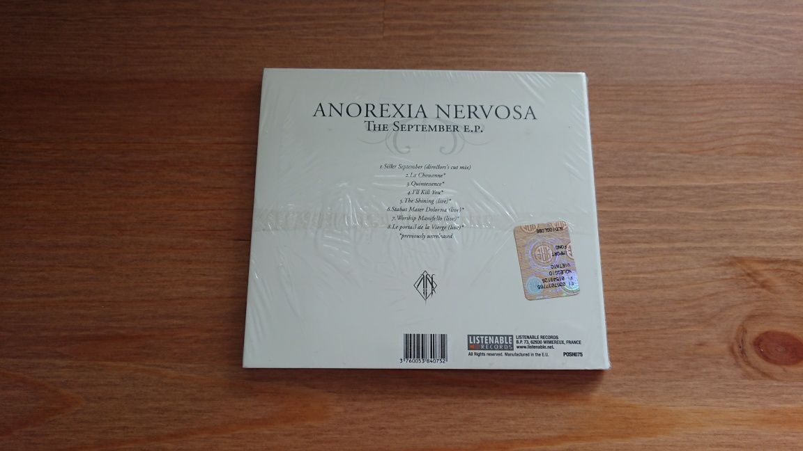 Anorexia Nervosa The September E.P. CD *NOWA* 2005 France Listenable