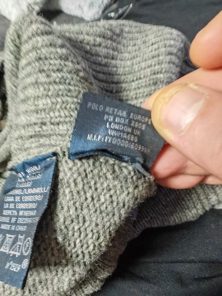 Przepiękny sweterek z wełny jagnięcej Polo Ralph Lauren rozm XL