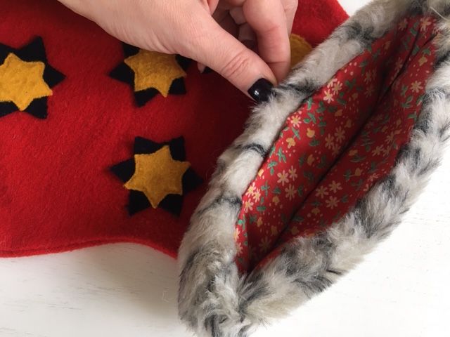 Носок Деда Мроза, сапог Санты для подарков на Новый год, Рождество