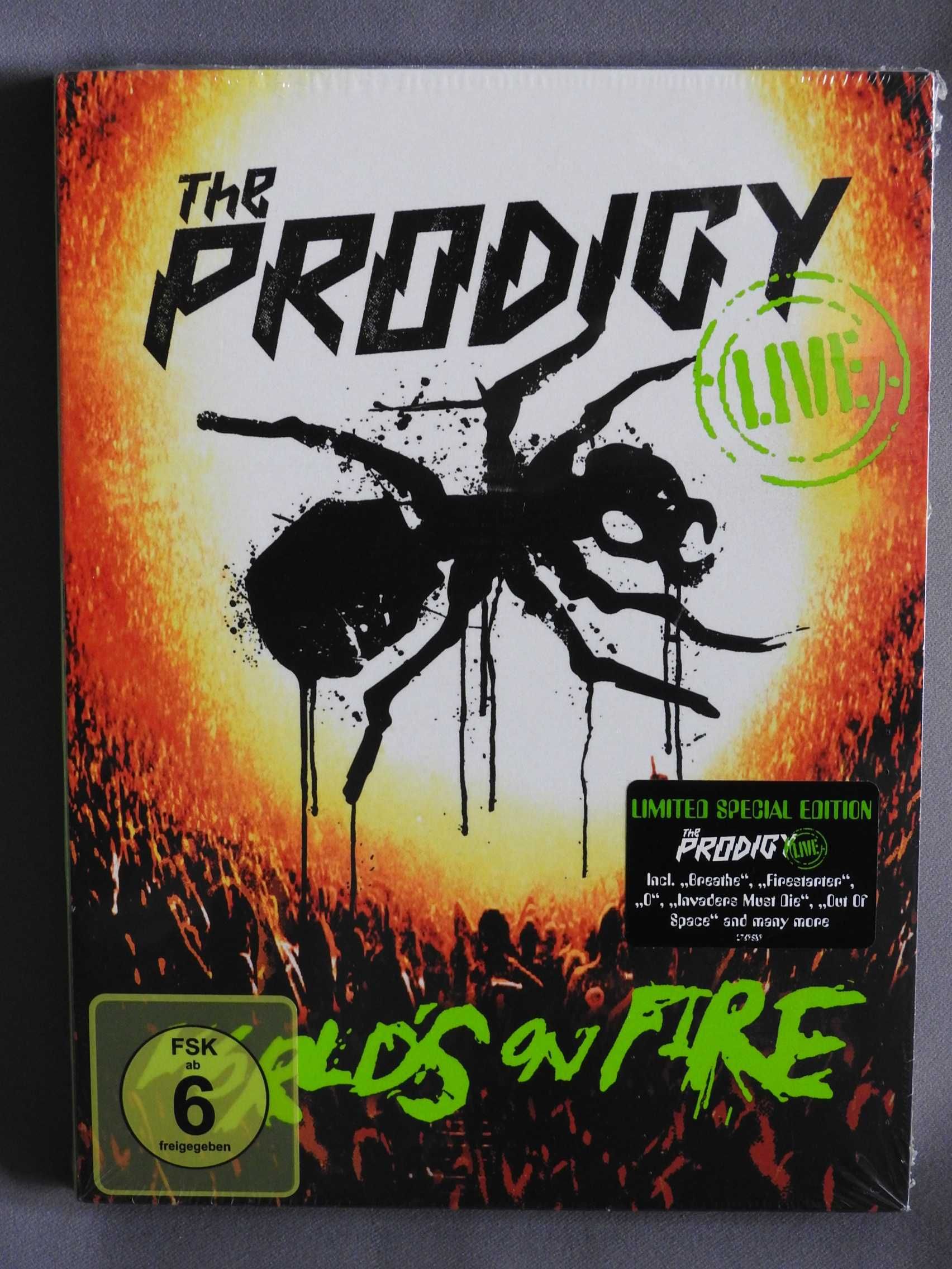 The Prodigy *Live World's On Fire* CD DVD Europe 2011 оригинал SEALED