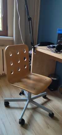 Fotel, drewniany do biurka