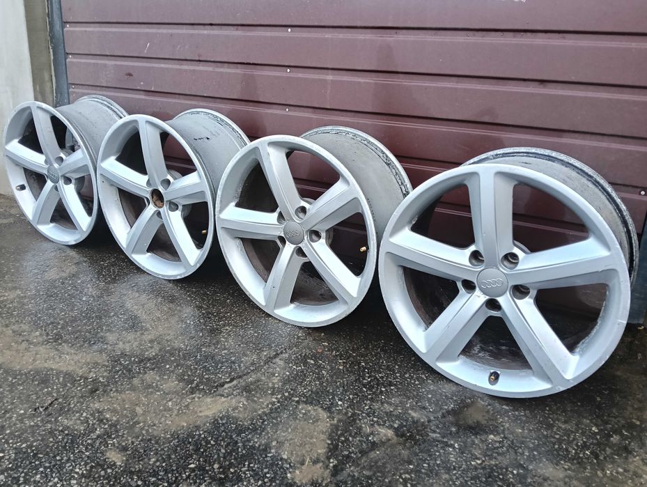Alufelgi 18 Cali 5x112 Audi A4 b8 A5 Komplet BDB stan WYSYŁKA Felgi