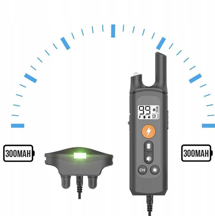 Elektryczna Obroża Treningowa dla Psa 800m Pilot LCD Wodoodporna
