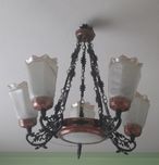 Piękna lampa sufitowa, wisząca, PRL!