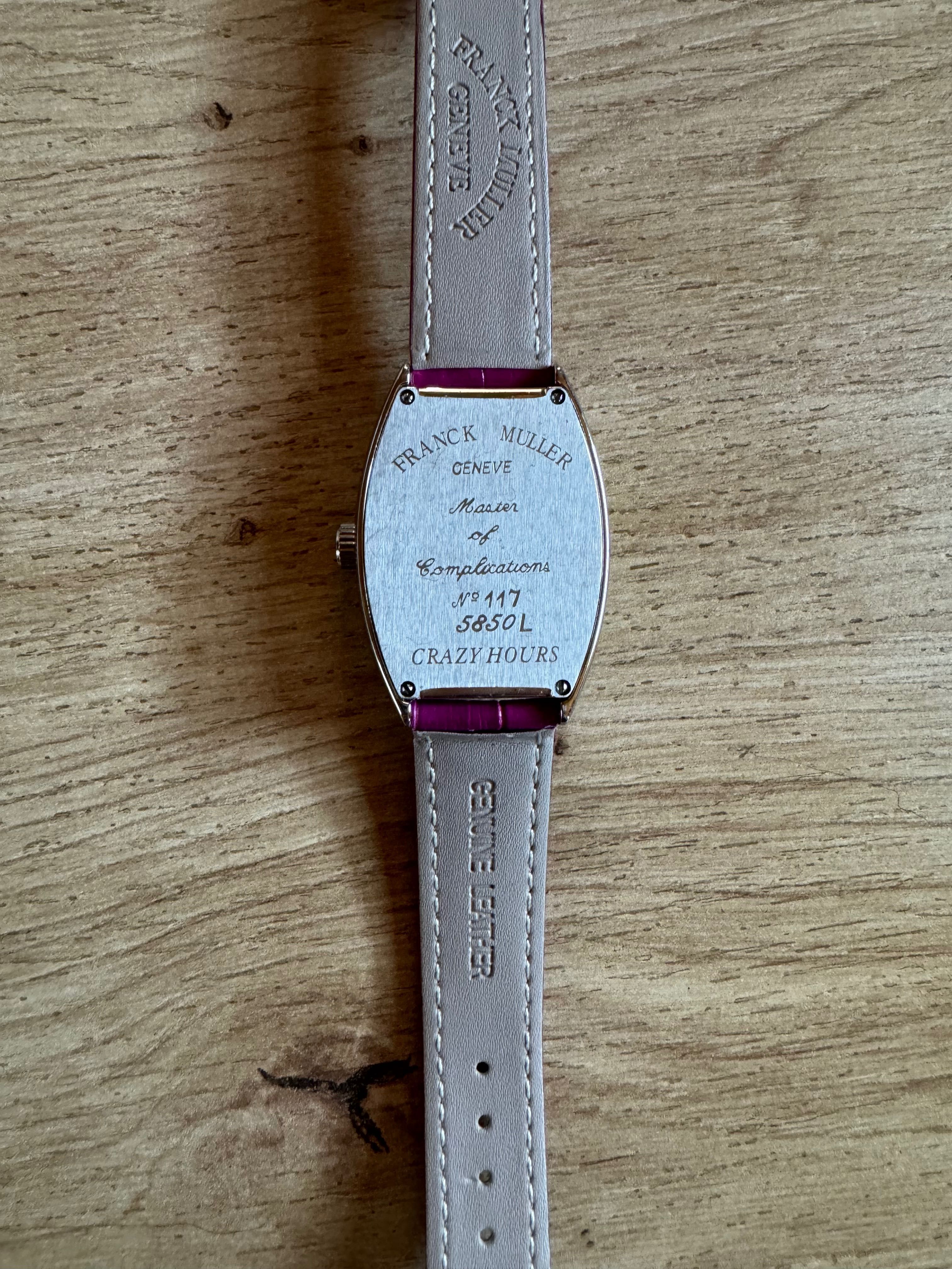 Zegarek w stylu Franck Muller różowy