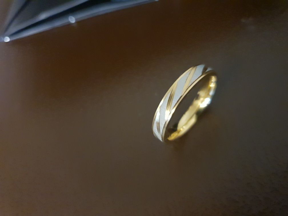 Złota Srebrna Obrączka Damska Męska 4mm