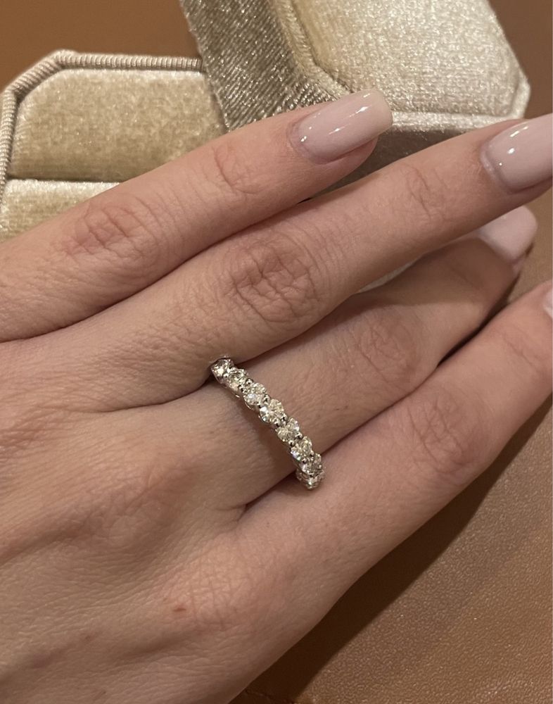 Полудорожка на 9 муассанитов 0.90ct серебро 925