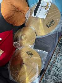 Sabian Solar Pratos 14" Hi-Hats, 16" Crash Cymbals, 20" Ride Cymbals