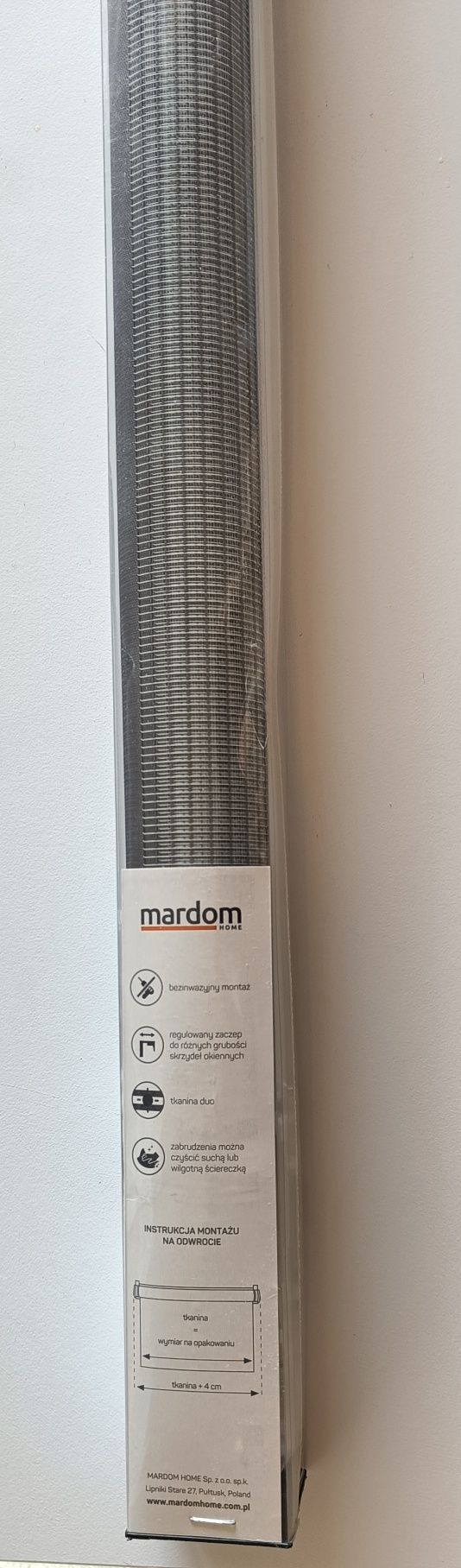 Zestaw rolet dzień noc do drzwi balkonowych 68,5 x 215 cm szare okazj