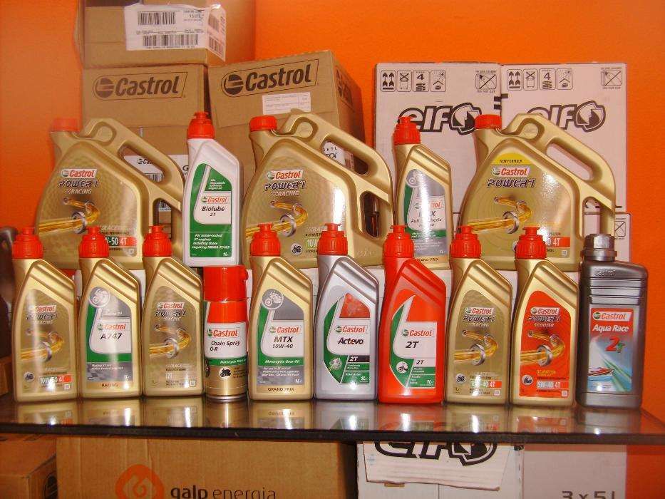 Lubrificantes motos Castrol 2T e 4T (Vários)