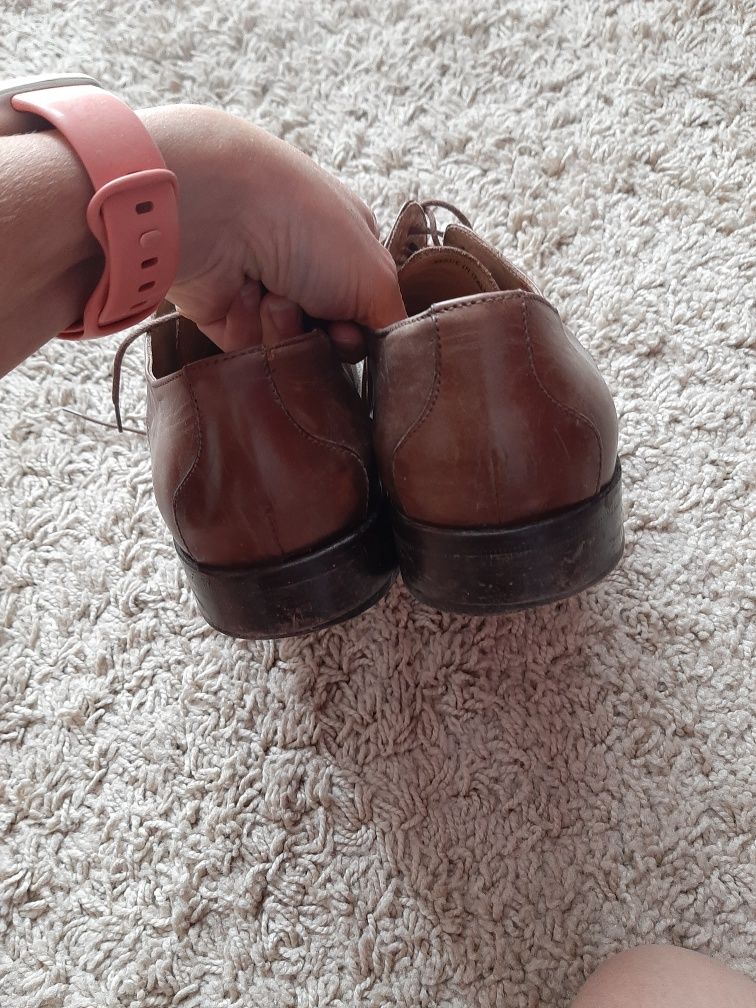 Buty męskie skórzane 43
